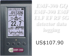 EMF-390 GQ  EMF-390 EMF  ELF EF RF 5G  detector data  logging  US$107.90